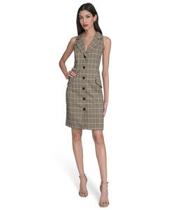 Женское платье с оригинальным тканым воротником Vince Camuto, Gray