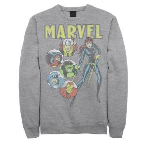 Мужской свитшот в винтажном стиле с комиксами Marvel Retro Avengers Licensed Character