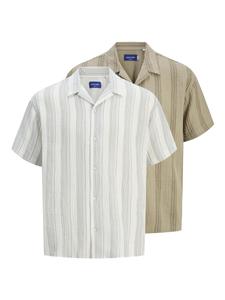 Рубашка на пуговицах Comfort fit JACK & JONES JACK & JONES JOREaster Patras, Beige/Dark beige/White