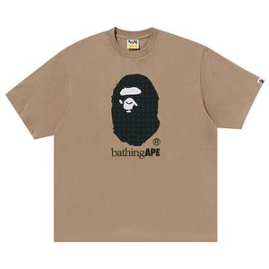 Футболка BAPE Sta Houndstooth By Bathing Ape Relaxed Fit Tee, Beige