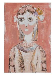 Акриловая картина ручной работы KUNSTLOFT Mysterious Princess цвет hellrosa/weiß