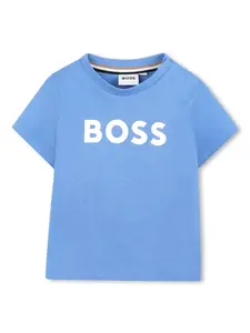 Футболка с логотипом BOSS Kidswear, синий
