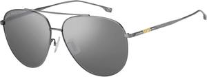 Мужские солнцезащитные очки Hugo Boss Boss 1296/F/S Aviator, Matte Ruthenium/Silver Mirrored