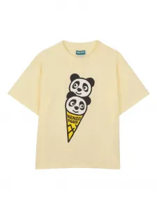 Футболка с принтом Kenzo Kids, нейтральный