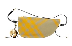 Слинг-щит в клетку наплечная сумка Burberry