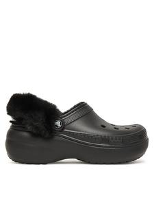 Мюли Crocs Classic Platform Fuzz Lined Clog 212854, черный