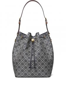Tory Burch сумка-ведро T Monogram, синий