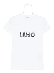 Футболка из хлопка с логотипом LIU JO, белый