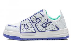 Скейтбордические кеды женские низкие белый/фиолетовый/зеленый/черный Renben