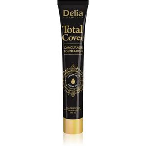 Delia Cosmetics, Total Cover, водостойкая основа, SPF 20, оттенок 52 Ivory, 25 г