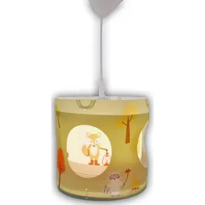 Подвесной светильник niermann Лесные животные E27 1 шт. вращающийся подвесной светильник Лесные животные Niermann, Bunt