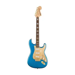 Электрогитара Squier Stratocaster Gold Edition к 40-летию, цвет Lake Placid Blue