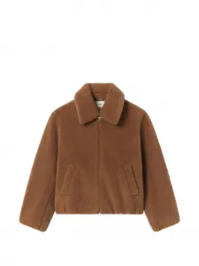 Бомбер "Тедди" на молнии FRAME, коричневый