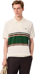 Мужская повседневная рубашка-поло Lacoste Border, светло-бежевый