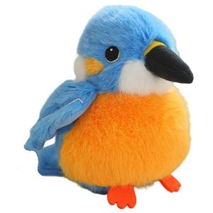 Милые игривые куклы птички на плече плюшевый кулон высота 13см Tak Bebe, Kingfisher