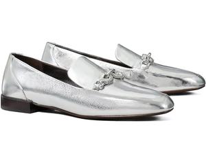 Лоферы Tory Burch Jessa Loafers, серебряный