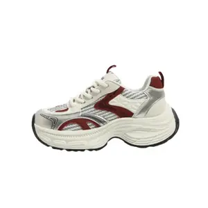 Низкие массивные кроссовки женские PARK DANCE, Burgundy