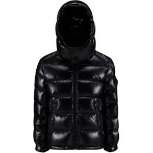 Пуховик черный детский Moncler