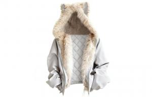 Пуховик Unisex Hooded Thickened Parka ZIAREL, белый[removable logo]