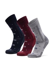 Носки Hiking Classic в цвете: темно-синий/красный/светло-серый DANISH ENDURANCE