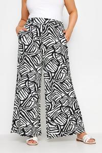 Широкие брюки из джерси Yours, черный