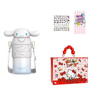 Термостакан Sanrio, Sanrio Naughty Insulated Cup (Cinnamoroll+Kt Festival Portable Box Greeting Card Sticker)