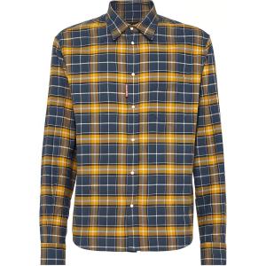 Клетчатая рубашка с длинными рукавами Dsquared 2, желтый