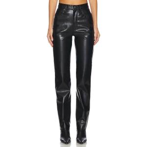 Длинные кожаные брюки Agolde 90-х годов с зауженной талией