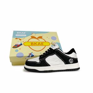 Нескользящие, износостойкие, легкие низкие кроссовки для скейтбординга унисекс BKAE, White Black