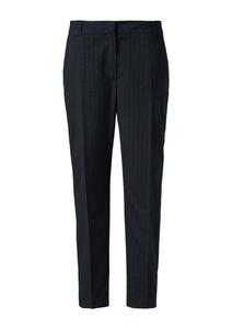 Брюки COMMA Slim fit Pleated Pants, морской синий