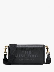Миниатюрная кожаная сумка кроссбоди Marc Jacobs, Black