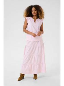 Блузка без рукавов CRAmala, классический крой, светло-розовая полоска Cream