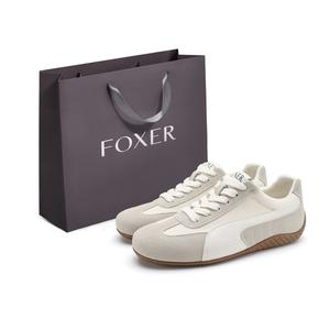 Устойчивые к истиранию, нескользящие, низкие повседневные туфли для женщин FOXER, Beige