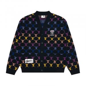 Кардиган с принтом логотипа A Bathing APE Aape, синий