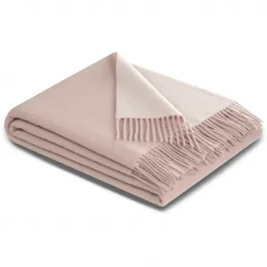 Плед бирюзово-зеленый в двухстороннем исполнении Biederlack, розово-фиолетовый