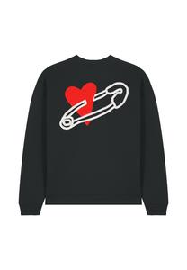 Толстовка COEUR PINS BACK EMBROIDERY UNISEX Mira Paris, черный