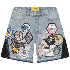 Шорты Godspeed Patchwork Denim Shorts V2, Blue