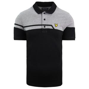 Мужская рубашка-поло Block /серая Lyle & Scott, черный
