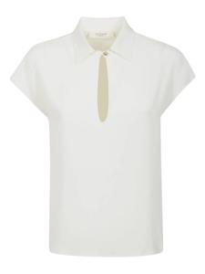 Атласная блузка Glanshirt, белый