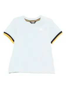 Футболка с отделкой в полоску K Way Kids, синий