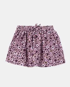 Юбка-солнце из микровельвета с принтом для девочки Kids El Corte Inglés, розовый