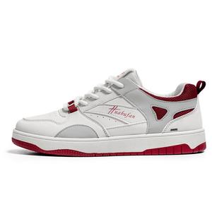 King Jinmai Дышащие низкие повседневные кроссовки мужские бело-красные, цвет White Red