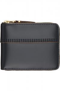 Кошелёк с тройной строчкой Comme Des Garçons Wallets, черный