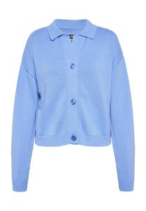 ROCKEASY Вязаный кардиган светло-голубого цвета