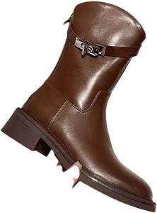 Generic Черные женские сапоги для верховой езды