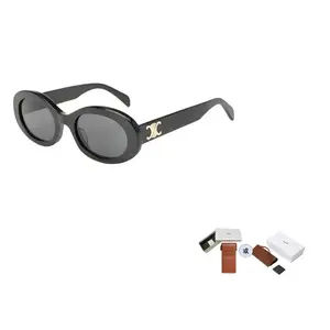 Солнцезащитные очки овальной формы Eyewear Oval Frame CELINE, коричневый