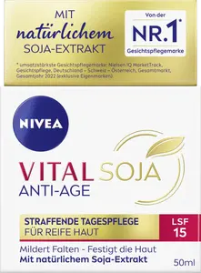 Дневной крем NIVEA VITAL Soja Anti-Age Straffende Tagespflege LSF 15