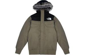 THE NORTH FACE Мужская пуховая куртка цвета хаки и черного, Khaki & Black