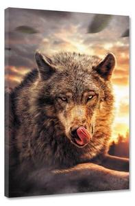 Картина на холсте Hustling Sharks Hmmm., коричневый