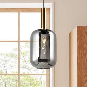 Подвесной светильник Näve Fumo 1-flammig, 22x150x22x22 см, черный/золотой